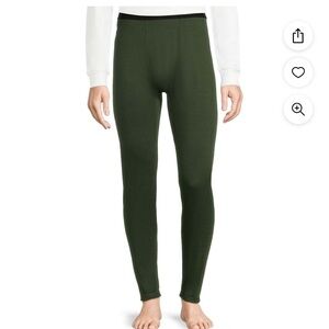NWT-Ozark Trail-XXL-green-2pks-Merino wool blend thermal bottoms/long underwear.